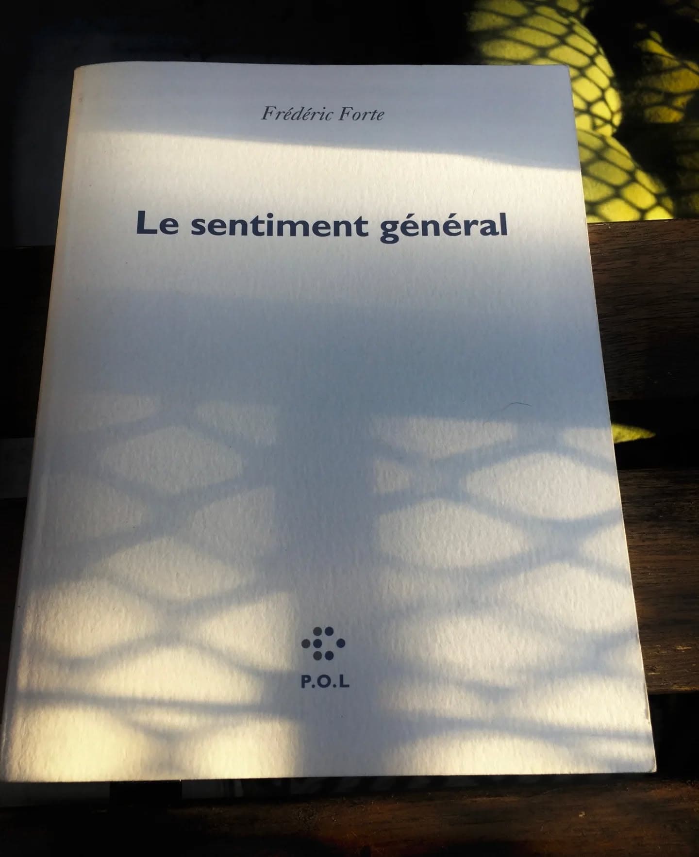 OULIPIENS EN LIBRAIRIE : Frédéric FORTE, "Le sentiment général" (POL) La première partie du "Sentiment général" est une couronne de sonnets…