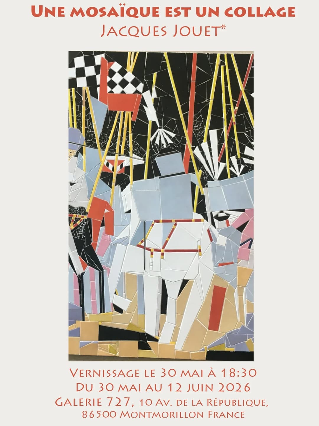 Une expo de Jacques Jouet ! Du 30 mai au 12 juin #oulipo #jacquesjouet #collage…