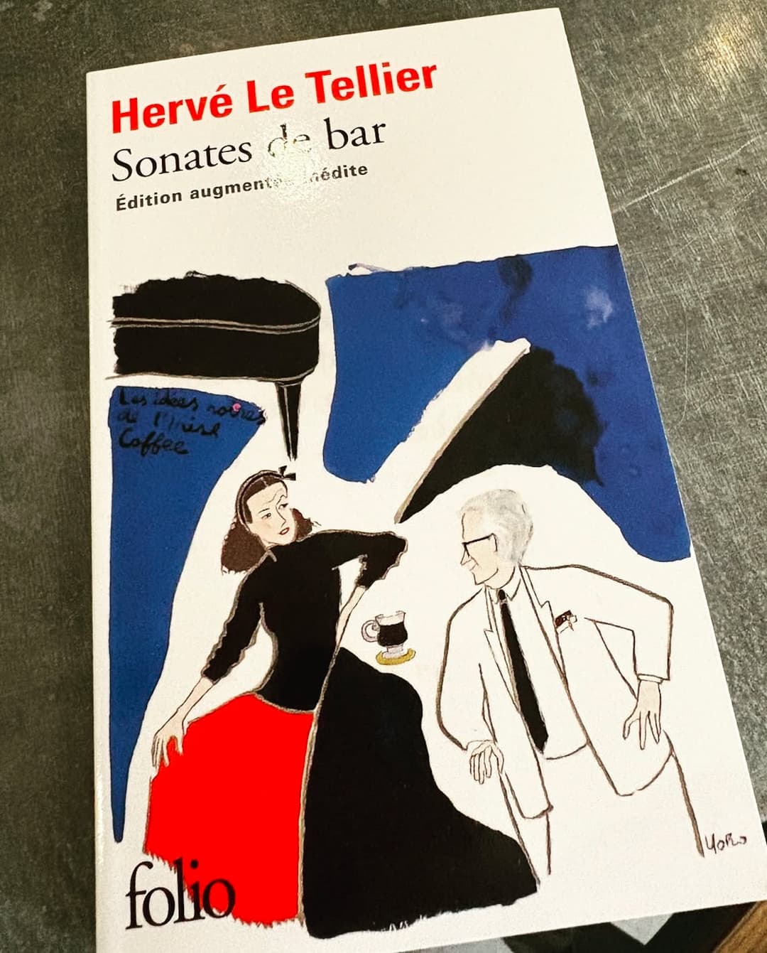 OULIPIENS EN LIBRAIRIE : Hervé LE TELLIER, "Sonates de bar" (Folio poche), éditi…